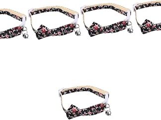 minkissy 5pcs small dog collar out door decor small cat collar kitten accessories outdoor decoration pet collars Adjustable Pet Dog Collar cats and dogs little sun flower Polyester nylon
