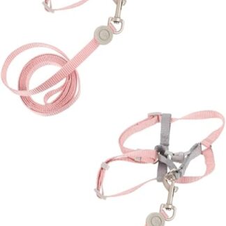 Kisangel 2 Sets Adjustable Cat Harness Safety Belts for Dogs Harnesses and Leashes Belt Puppy Harness Running Lead for Cats Small Harness for Cat Large