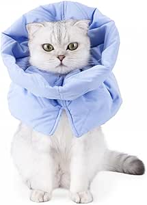 Cat Recovery Collar, Soft Adjustable Cat Cone Alternative Lightweight Waterproof Collars for Cats Kittens Puppies No Licking After Surgery and Daily Use