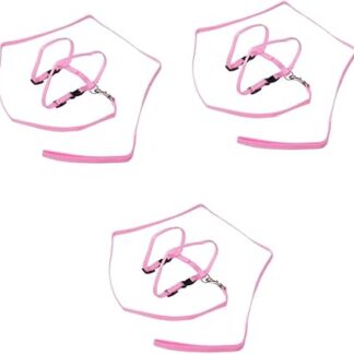 Sosoport Pack of 3 Pet Supplies Pet Accessories Cat Collar Lead Cat Harness Pet Traction Rope