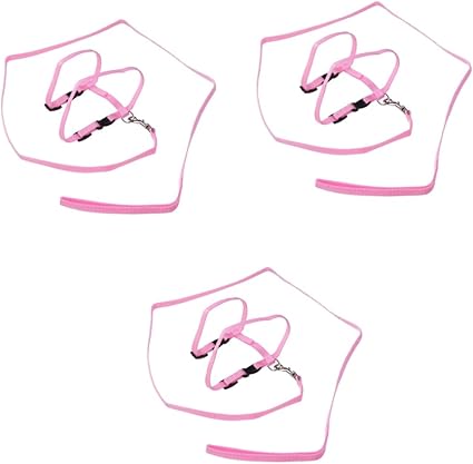 Sosoport Pack of 3 Pet Supplies Pet Accessories Cat Collar Lead Cat Harness Pet Traction Rope