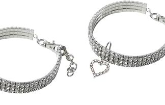 minkissy 2 Pcs cat collar fancy collars diamond puppy collar dog collar necklace dog necklace bling dog collars cat charm collar pet princess collar kitten collar large white pearl