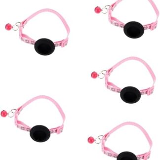 minkissy 5pcs cat collar dog training collars cute dog collars halloween cat air tag holder cat bowtie collars cat accessories collar for puppy tracer pet collar necklace nylon personality