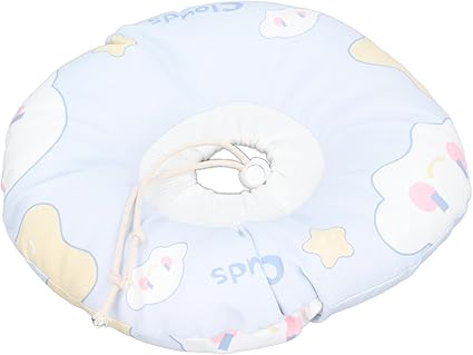 Cat Recovery Halsband einstellbar weich verhindern Lecken beiße für Hunde welpe bequem praktisch (Cute Cloud)