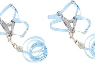 POPETPOP 2 Sets Adjustable Cat Harness Cat Leads and Harnesses for Walking Cat Harness and Lead Escape Proof Belt Puppy Harness Cat Essentials
