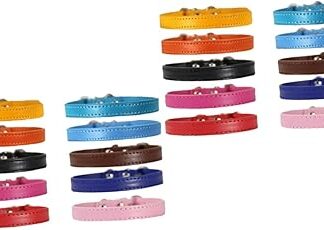 minkissy Pack of 20 Puppy Collar Puppy Birthday Bandana Cat Safety Collar Bibs Dog Kerchief Cat Neck Collar Dog Choker Kitten Collar New Year Doggy Collar Pet Dog Necklace Iron Cosplay Scarf