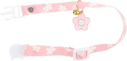 minkissy Pet Collar Elastic Safety Neck Strap Cat Neckwear Cute Adjustable Kitten Collars Breakaway Safety Collar Girl Cat ID Collars Cat Safety Collar Cotton Cosmetic Flower Pendant