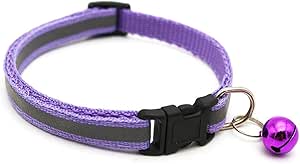 Reflektierendes und Bell Cat Collar Sicherheitselastisches verstellbares Halsband Haustierprodukt 3 Only Neck