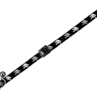 Nobby Skulls Cat Collar, Black