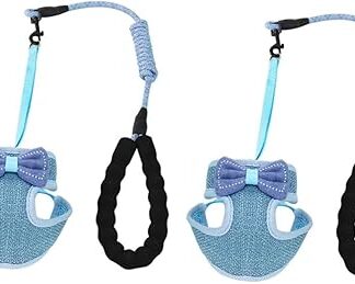 Yardwe Pack of 2 Cat Harness Cat Leash Cat Harnesses Cat Collar for Cats Accessories Puppy Carrier Harness for Puppies Running Vest Chest Strap for Cats Pet Harness Tie Lead