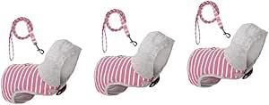 Yardwe Pack of 3 Pet Jumper Dog Harness Outdoor Dress for Summer Cat Harnesses Cat Collar Dresses Tank Tops Pet Harness Cats Lead Small Dog Clothes Chest Strap Pink