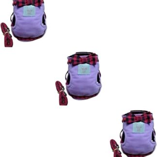 minkissy 3st Hundegeschirr Leine Brustgeschirr Für Katzen Geschirr Mit Leine Katzengeschirr Haustier Violett