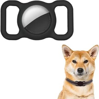WeddHuis Pack of 2 Silicone Holders for Airtag Dog Collar, Slidable Lightweight Waterproof Case for Airtag Dog/Cat