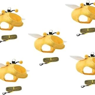 Yardwe 5 Sets Cat Lead Harness Set Cute Tank Top Animal Costume Animal Costume Puppy Harness Comfortable Cat Harness Drawstring for Pet Cats the Cat Strap Braces Set Belt