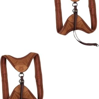 INOOMP 2St Haustierzubehör Geschirr Katzengürtel Riemen für Haustierbedarf Traktionsband Kabelbaum Kabelbaum der Hund keilriemen Zugseil Katzengurt Fischgrätenmuster Leine Kettenblatt