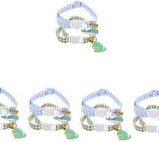 minkissy Pack of 10 Cat Collar Adjustable Kitten Collars for Kitten Collar with Bell Collar for Puppy Cat Bells Accessories for Girls Cat Bandana Collar Cat Chain Pet Cotton Polyester