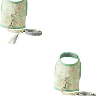 Ipetboom 2 Sätze Katzenleine Atmungsaktive Weste Für Katzen Hundespaziergang Leine Für Welpen Katzenhalsband Führen Hundegurt Trageschlaufe Für Welpen Straps Haustier Gitterstoff Leinen