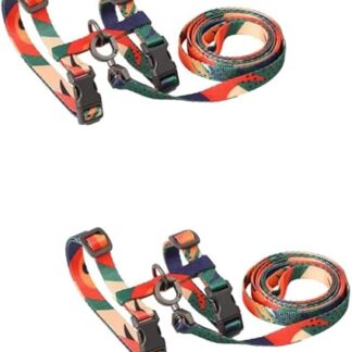 Sosoport 2 Stück H Typ Katzen Zugseil Zuggurt Katzen Gehgeschirr Katzengeschirr Leine Haustier Geschirr Gurt Heimtierbedarf Katzen GEH Zugseil Haustier Zugseil Katzengeschirr