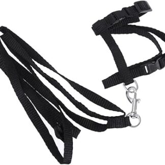 Supvox Cat Collar Lead Cat Lead Red Lead Chinchilla Accessories Rabbit Cat Ferret Lead Pet Bell Medium Leash Pet Things Suit Lead Harness Non-Slip Cat