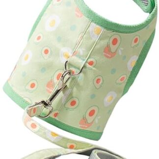 MILISTEN 2 Sets Cat Lead Cat Collar Lead Leather Belt Cat Harness Jacket Animal Pet Supplies Muscle Shirt Running Vest Dog Harness Breathable Avocado Rope Mesh Fabric