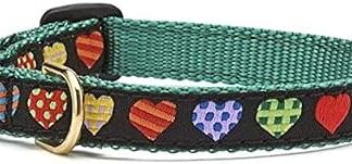 Up Country COH-Cat-C-10 Colorful Hearts Cat Collar 10 Inches 200 g