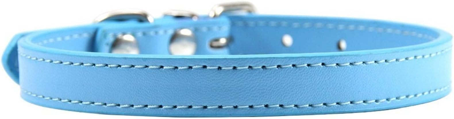 HCHGJKN Basic Dog Collars Colour Puppy Cat Collar Cute Kitten Necklace Name Collar Cat Dog Pet Supplies (C)