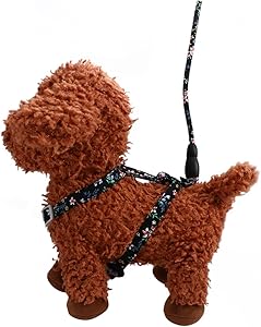 TOGEVAL Cat Harness, Small Dog Lead, Pet Lead, Cat Vest and Lead, Rope Lead, Cat Collar Lead, Adjustable Vest Harness, Puppy Lead and Harness