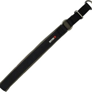 Linky Professional Comfort Half Choke Collar, 30-35 cm x 25 mm, Black/Brown