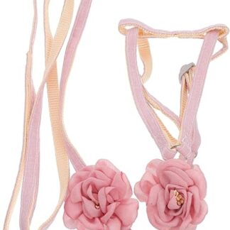 MERRYHAPY Haustier-Geschirr-Leine Kätzchen Traktions-Geschirr Leichtes Katzen-Gehhalsband Weiches Material