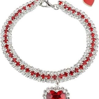 HCHGJKN Basic Hundehalsbänder Pet Collar Pet Cat Dog Collar Love Pet Supplies Collar Kitten Collar Cat Necklace(B)