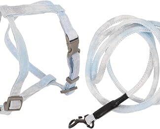 Yardwe Cat Collar Lead for Cat Harness Pet Harness Adjustable Puppy Collars for Litter Cat Harness Vest Cat Kitten Harness Vest Chain Ring Cat Polyester