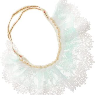 minkissy pet collar cat dress up collar cat bandana pet princess neck collars holiday puppy scarf santa tie dress for cats pet bandana costume small puppy collar bow tie lace Christmas