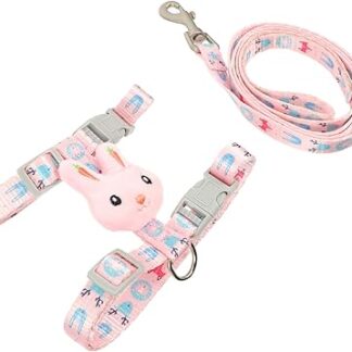 GREENADSCAPE Leinen Laufleine Für Katzen Katze Jacke Leine Haustier Katzenhalsband Katzenweste Katzenhalsband Leine Brustgurt Für Haustiere Verstellbare Haustierleine Hundeleine Nylon Rosa