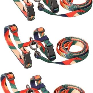 minkissy H-Typ Zugseil für Hunde, Agility-Leine, Katzengeschirr und Leine, einziehbare Haustier-Leine, Hundeleine, Katzenhalsband, Haustierbedarf, Polyester, Perlglanz, 3 Stück