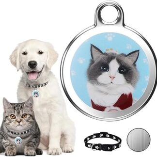 IXYHKB GPS Tracker für Katzen Hunde, Mini Haustier Tracker für Katzen Hunde, Hund Tracker ohne monatliche Gebühren und Entfernungsbegrenzung, Echtzeit-Standortverfolgung, Wasserdicht Katze Tracker GPS