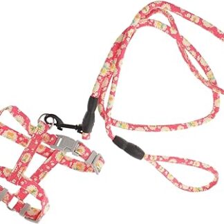 Supvox Cat Dog Lead Harnesses and Leads No Puppy Harness Running Lead for Cats Service Cat Vest Cats and Dogs Braces Set Cat Harness Belt Cloth