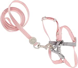 POPETPOP 1 Satz Verstellbares Katzengeschirr Katzenpflegeset Katzenfutter Katzenzubehör Katze und Laufgeschirr und Leine für Katzen Katzenleinen und -geschirre zum Spazierengehen Polyester