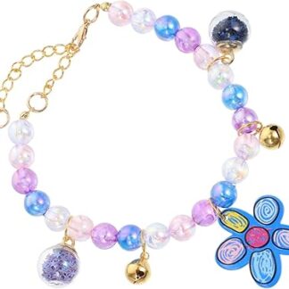 minkissy pet pearl collar pets safe pet costume adjustable collar decorative collar dainty pearl necklace puppy collars for litter pearls cat necklace small dog collar pet dog collar kitten