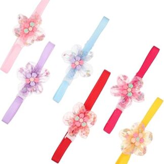 minkissy 6Pcs pet cat dog bow tie floral cat collar puppy small dogs flower dog collar flower collar for dog breakaway cat collars dog flower collar pet neck strap apparel flowers polyester