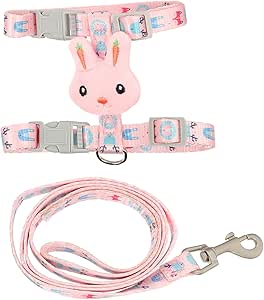 Levemolo Pet Walking Pet Supplies Pet Lead Cat Collars Dog Lead Body Harness for Cat Lead Pull Rope for Pet Cat Harness Nylon Pink