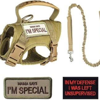 Cat Harness Lead, Tactical Pet Walking Harness, Escape Proof, Breathable Cat Vest Harness with Letter Stickers for Cats and Dogs