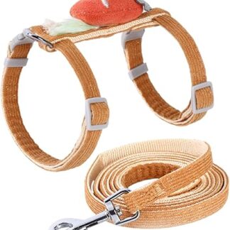 Amosfun 1 Satz pet Supplies haustierbedarf verschleißfestes Haustiergeschirr Katzengeschirr Kätzchengeschirr Ledergürtel Katze Leine Geschirr verstellbare Katzenleine der Hund Seil Weste