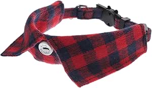 Beavorty Adjustable Cat Collar Cute Cat Collar with Bell Adjustable Kitten Collar for Puppies Baby Kitten Collar Dog Collar Scarf England Cat Bell