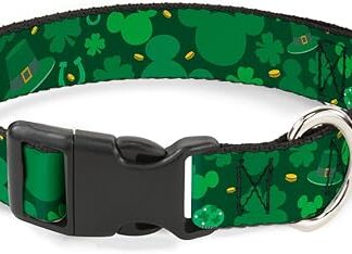 Buckle Down bac-wdy103-nl Breakaway Cat Collar-st. Patrick 's Day Mickey Collage grünen, 1/5,1 cm das W-9–38,1 cm Neck-Large