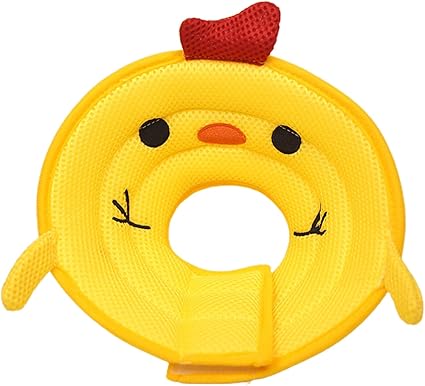 Qinlenyan Cat Collar Pet Recovery Collar Cat Cone Collar Adjustable Breathable Comfortable Pet Collar for Postopery or Injuries Yellow L