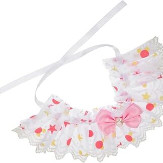 Beaupretty Cat Collar Accessories for Cat Costumes Pet Lace Wedding Collar Dog Cape for Girls Harnesses & Leashes Lace Collar for Cats Dog Bowknot Polyester Clothing Bib