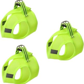 Kisangel Pack of 3 Chest Straps for Cats Reflective Chest Strap for Pets Drawstring Cat Collar Cats Wedge Strap Cat Harness Pet Harness Vest Style Lead Chain Ring