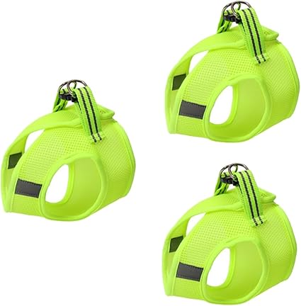 Sosoport Pack of 3 for Pets Rabbit Lead Pet Pull Strap Lead for Puppies Chest Strap for Cats Pet Cat Lead Safety Vest Running Vest Harness Small Dog