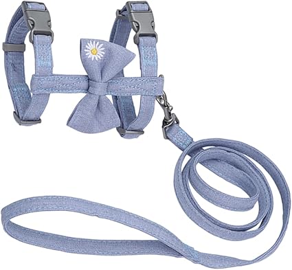 GANAZONO Katzenhalsband Kätzchenweste Mit Leine Katze Fliege Leine Katzen-kätzchen-westengurt Katzenweste Mit Leine Kitten Geschirr Weste Gurt Der Katzenweste Polyester Blue