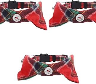 minkissy 3pcs adjustable cat collar kitten collars goblincore room decor cat bell collar astetic room decor pet collar cute cat collars Cat Collar Neckwear Cat neck collar rope Cloth girl